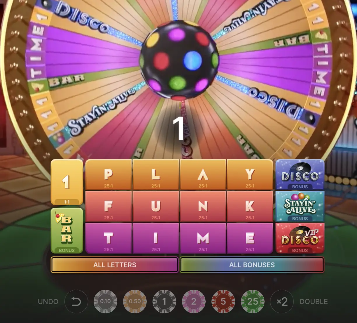 Betting board options