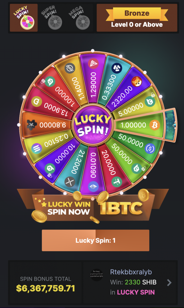 bc game spin bonus