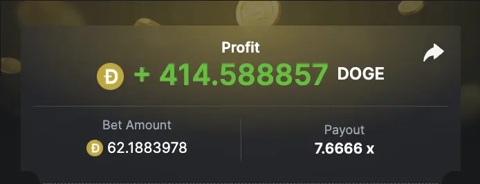 Win in Funky Time 414 Dogecoin